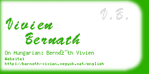 vivien bernath business card